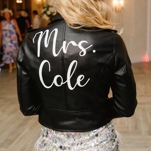 Mrs. Cole Faux Leather Jacket